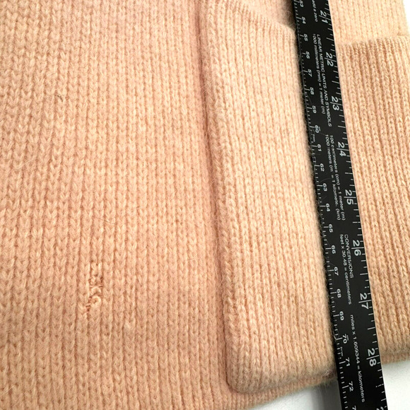 SIDEFFECTS‎ Women's Medium Vintage Pink Lambswool Angora Knit Cardigan Sweater - Picture 9 of 9
